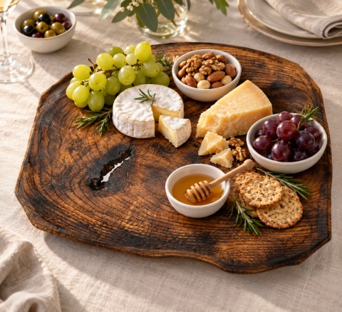 Luksusowa deska do serwowania serów i przekąsek – Italian Walnut