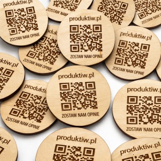 Magnes QR okrągły 6 cm – 50 szt – personalizowany