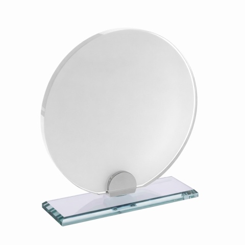 Statuetka szklana ORBIS 10 mm z personalizacją – elegancka nagroda firmowa