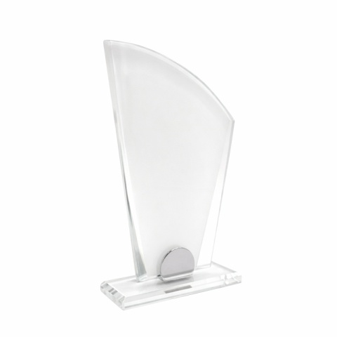 Statuetka szklana VECTOR 10 mm z personalizacją – elegancka nagroda firmowa