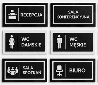 Tabliczka informacyjna 2 lub 3 warstwowa z pleksi – oznaczenie pomieszczeń 3D